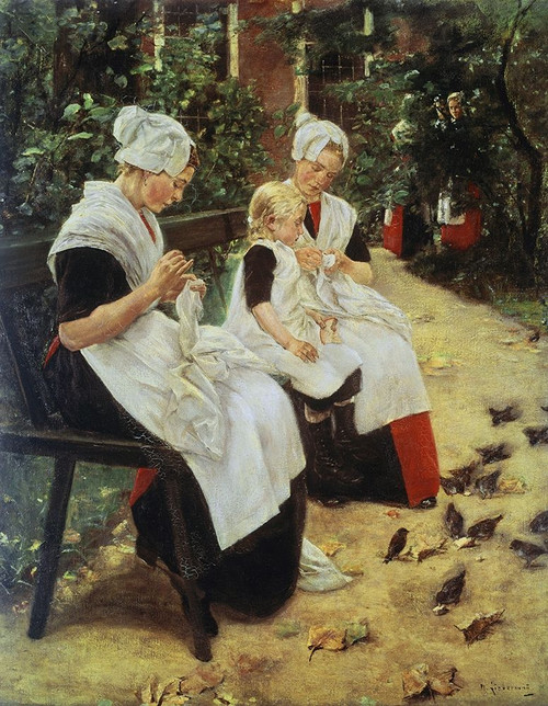 Orphan Girls In The Garden, Amsterdam Poster Print by Max Liebermann - Item # VARPDX278232