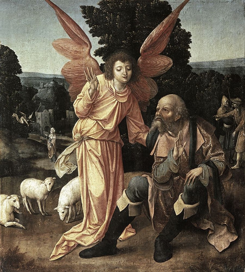 Annunciation To Joachim Poster Print by  Master of Luebeck - Item # VARPDX278434 Annunciation To Joachim Poster Print by  Master of Luebeck - Item # VARPDX278434