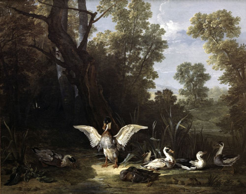 Ducks Poster Print by Jean-Baptiste Oudry - Item # VARPDX279309