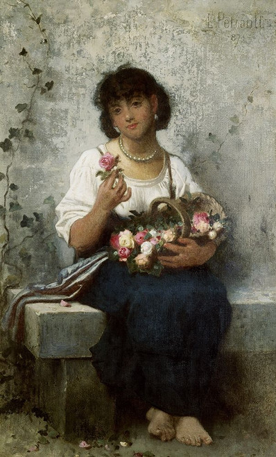 Rose Seller Poster Print by Leon Jean Basile Perrault - Item # VARPDX279391