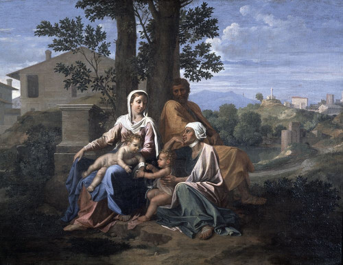 Holy Family In a Landscape Poster Print by Nicolas Poussin - Item # VARPDX279472