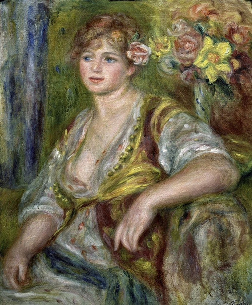 Blonde in Pink Poster Print by Pierre-Auguste Renoir - Item # VARPDX279620 Blonde in Pink Poster Print by Pierre-Auguste Renoir - Item # VARPDX279620