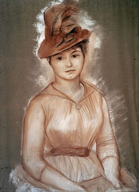 Portrait of a Woman Poster Print by Pierre-Auguste Renoir - Item # VARPDX279666 Portrait of a Woman Poster Print by Pierre-Auguste Renoir - Item # VARPDX279666