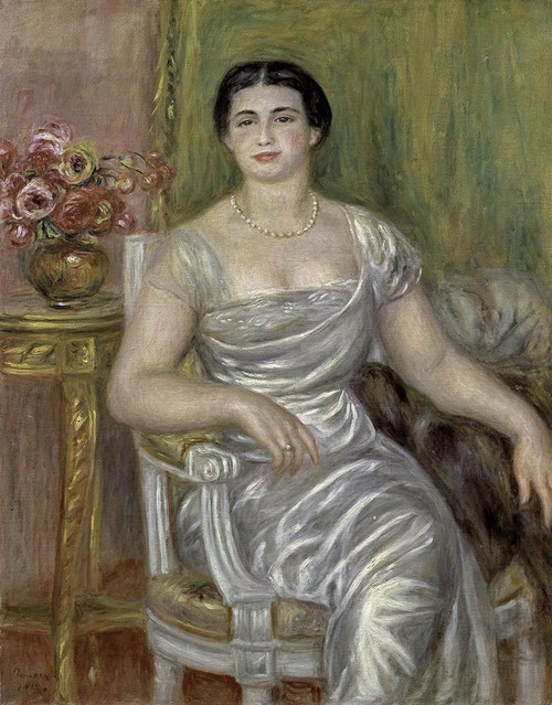 Portrait of the Poetess Alice Valliere Poster Print by Pierre-Auguste Renoir - Item # VARPDX279669