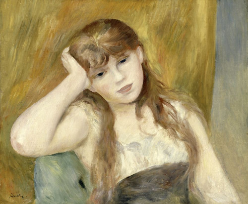 Young Blond Girl Poster Print by Pierre-Auguste Renoir - Item # VARPDX279696 Young Blond Girl Poster Print by Pierre-Auguste Renoir - Item # VARPDX279696