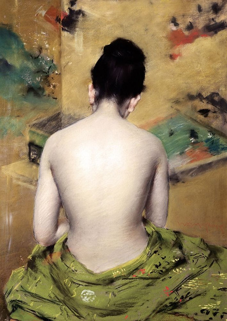 Back of Nude Poster Print by William Merritt Chase - Item # VARPDX281876