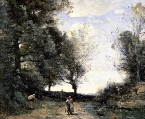 Along the Path Poster Print by Jean-Baptiste-Camille Corot - Item # VARPDX281910