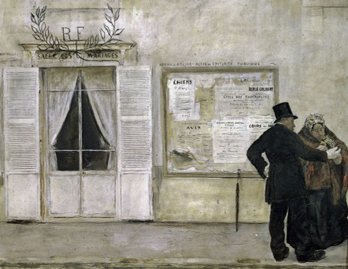 Guests Awaiting a Wedding Poster Print by Jean-Francois Raffaelli - Item # VARPDX282701