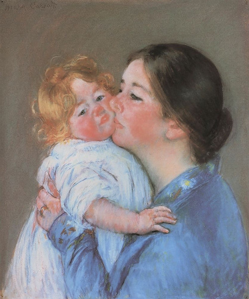 A Kiss For Baby Anne 1897 Poster Print by Mary Cassatt - Item # VARPDX372621