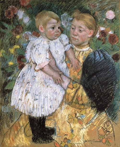 In The Garden 1893 Poster Print by Mary Cassatt - Item # VARPDX372659