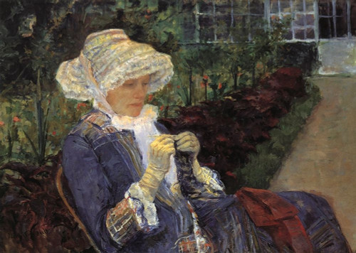 Lydia Crocheting In The Garden At Marly 1880 Poster Print by Mary Cassatt - Item # VARPDX372666
