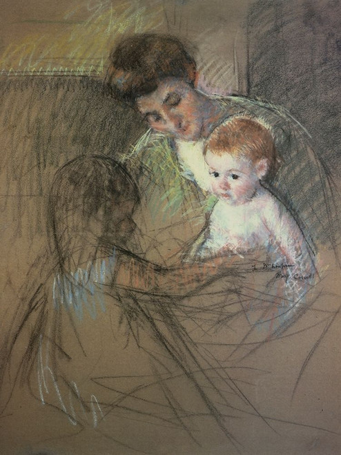 Sketch For Mother And Daughter Looking At The Baby 1905 Poster Print by Mary Cassatt - Item # VARPDX372709