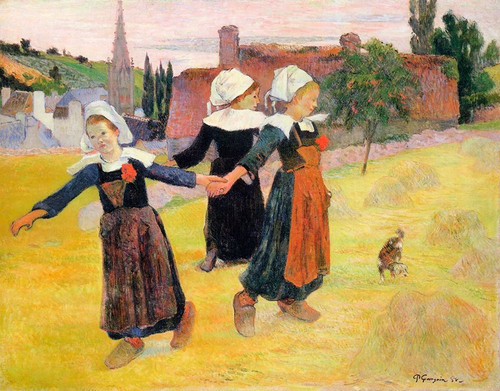 Dancing A Round In The Haystacks Poster Print by Paul Gauguin - Item # VARPDX372970