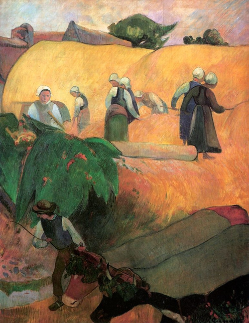 Haymaking In Brittany Poster Print by Paul Gauguin - Item # VARPDX372984
