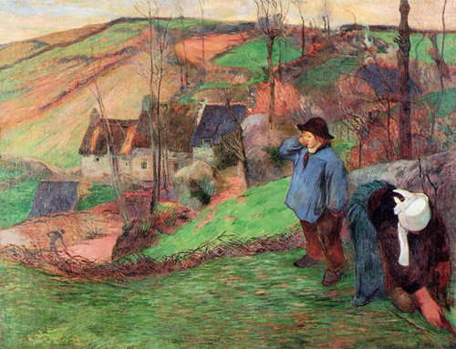 Little Breton Shepherd Poster Print by Paul Gauguin - Item # VARPDX372995