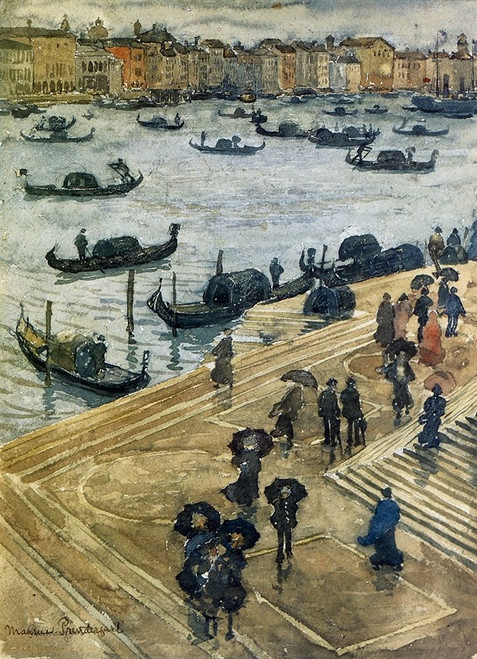 Rainy Day Venice 1899 Poster Print by Maurice Brazil Prendergast - Item # VARPDX373905