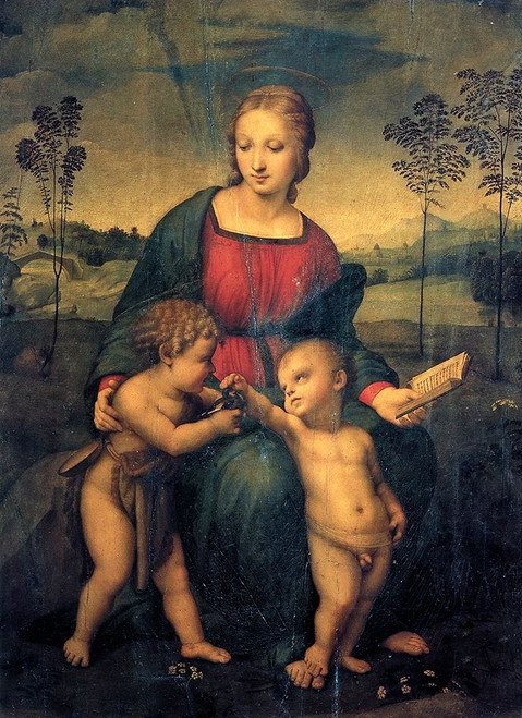 Madonna And Child With St John 3 Poster Print by Raphael Raphael - Item # VARPDX373983