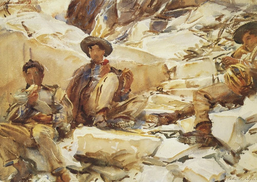 Carrara Workmen Poster Print by John Singer Sargent - Item # VARPDX374201