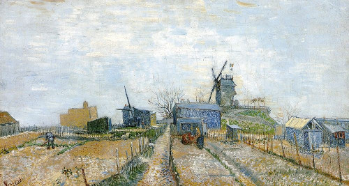 Vegetable Gardens Moulin De Blute Poster Print by Vincent Van Gogh - Item # VARPDX374585