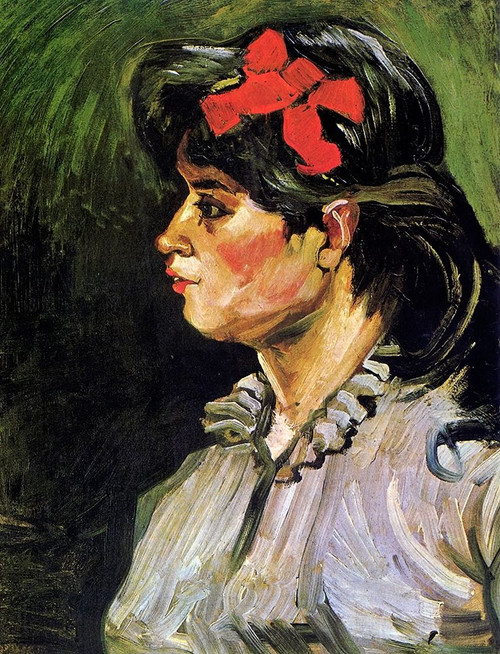 Young Woman With Ribbon Poster Print by Vincent Van Gogh - Item # VARPDX374594