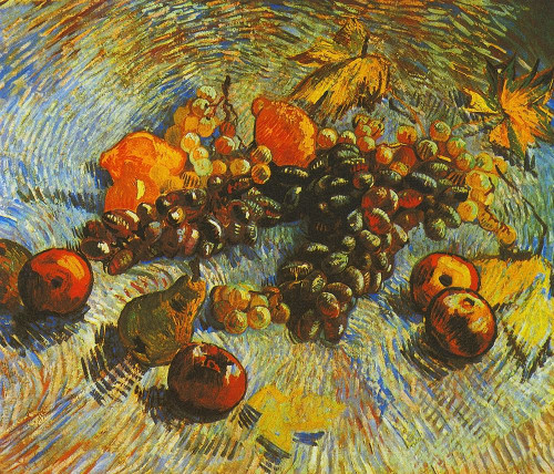 Grapes Apples Pear Lemons Poster Print by Vincent Van Gogh - Item # VARPDX374646