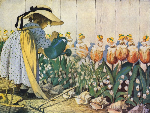 Flowers Being Watered - Mary, Mary Poster Print by Jesse Willcox Smith - Item # VARPDX375074