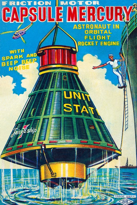 Capsule Mercury Poster Print by Retrorocket Retrorocket - Item # VARPDX375933