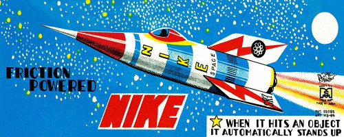 Friction Powered Nike Poster Print by Retrorocket Retrorocket - Item # VARPDX375943