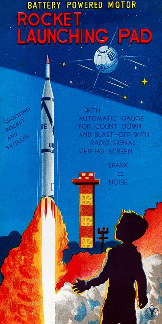 Rocket Launching Pad Poster Print by Retrorocket Retrorocket - Item # VARPDX375944
