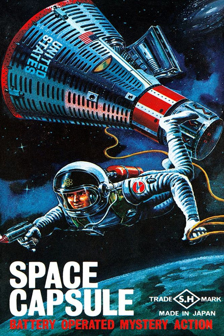 Space Capsule Poster Print by Retrorocket Retrorocket - Item # VARPDX375953