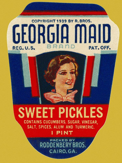 Georgia Maid Sweet Pickles Poster Print by Retrolabel Retrolabel - Item # VARPDX376092