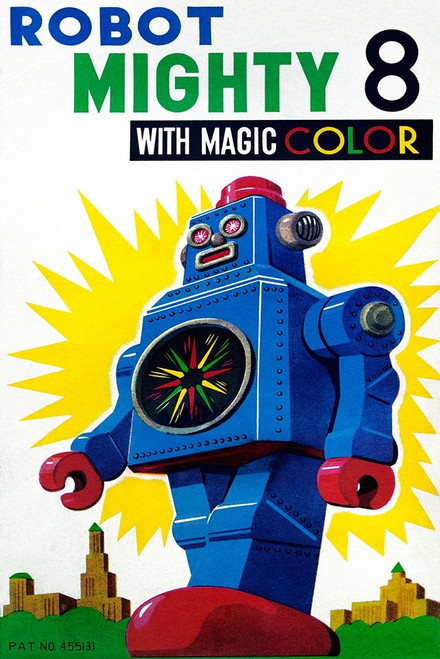 Robot Mighty 8 with Magic Color Poster Print by Retrobot Retrobot - Item # VARPDX376361