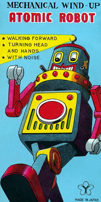 Mechanical Wind-Up Atomic Robot Poster Print by Retrobot Retrobot - Item # VARPDX376367