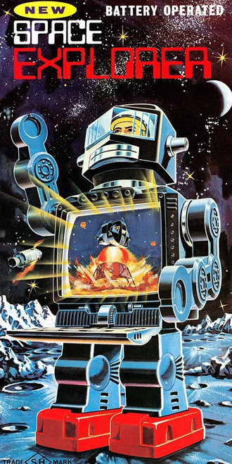 Battery Operated Space Explorer Poster Print by Retrobot Retrobot - Item # VARPDX376385