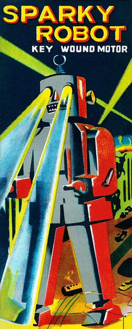 Sparky Robot Poster Print by Retrobot Retrobot - Item # VARPDX376393