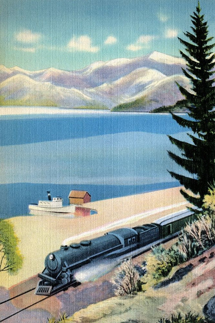 Steaming Along the Coast Poster Print by Retrotravel Retrotravel - Item # VARPDX376491