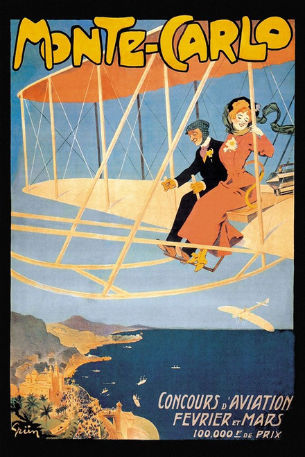 Monte Carlo Concours dAviation Poster Print by Jules Alexandre Grun - Item # VARPDX382126