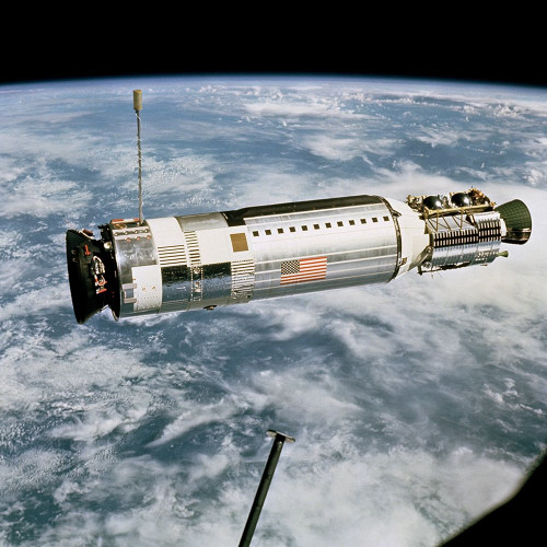 Agena Target Docking Vehicle Viewed from Gemini 12, 1966 Poster Print by NASA NASA - Item # VARPDX393575