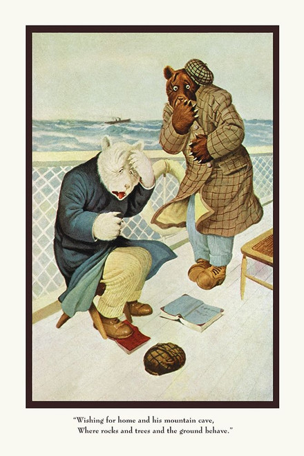 Teddy Roosevelts Bears: Teddy B and Teddy G Are Seasick Poster Print by R.K. Culver - Item # VARPDX394562
