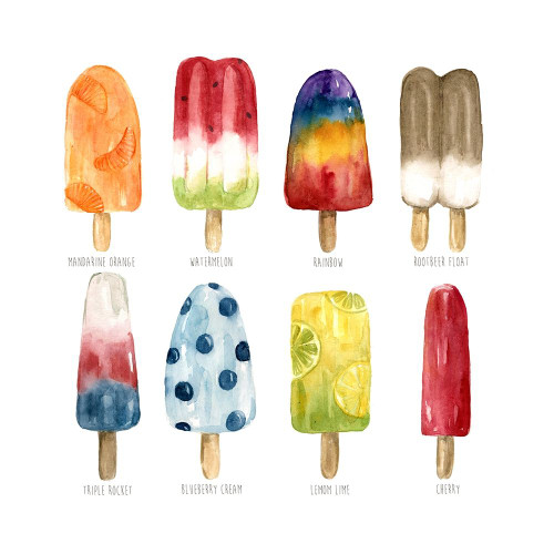 Popsicles Favorite Flavor Poster Print by Carol Robinson - Item # VARPDX40865