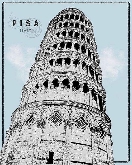 Mid Modern Pisa Poster Print by Natalie Carpentieri - Item # VARPDX41048