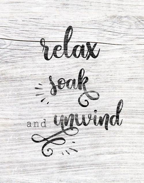 Relax Soak Unwind Poster Print by CAD Designs - Item # VARPDX41135
