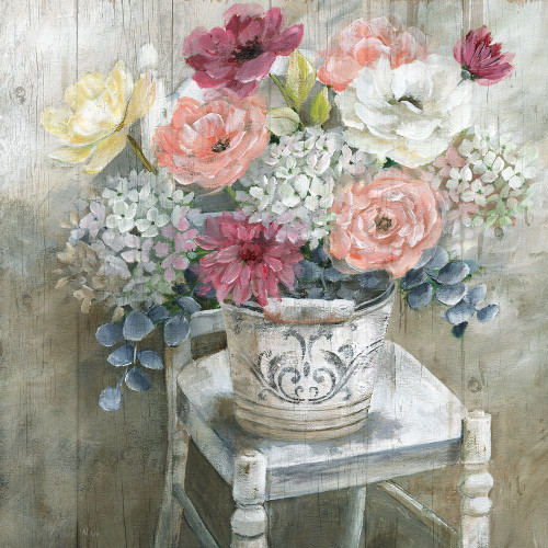 Quaint Cottage Bouquet Poster Print by Nan Nan - Item # VARPDX41388