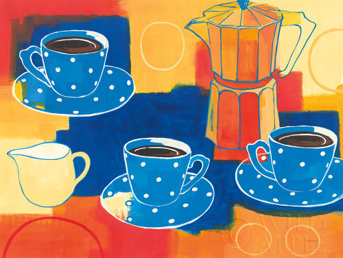 Blue Cups and Pot Poster Print by Kathrine Lovell - Item # VARPDX43317