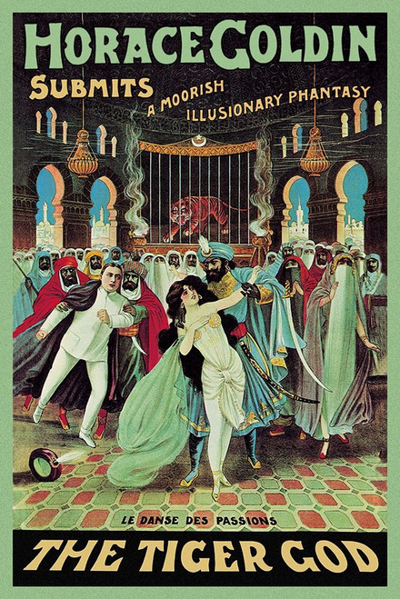 Magicians: Horace Goldin, Magician: The Tiger God Poster Print by Strobridge Strobridge - Item # VARPDX449776