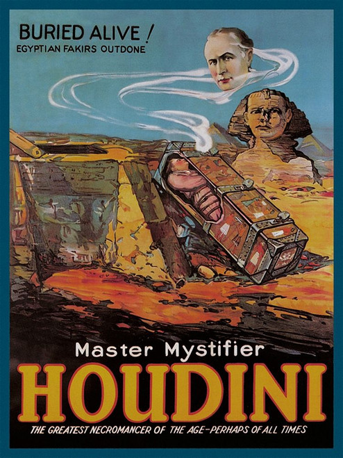 Magicians: Literary Digest: Houdini Buried Alive Poster Print by Unknown Unknown - Item # VARPDX449779