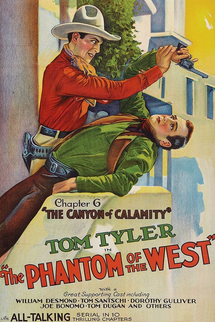 Vintage Westerns: Phantom of the West - Canyon of Calamity Poster Print by Unknown Unknown - Item # VARPDX449902