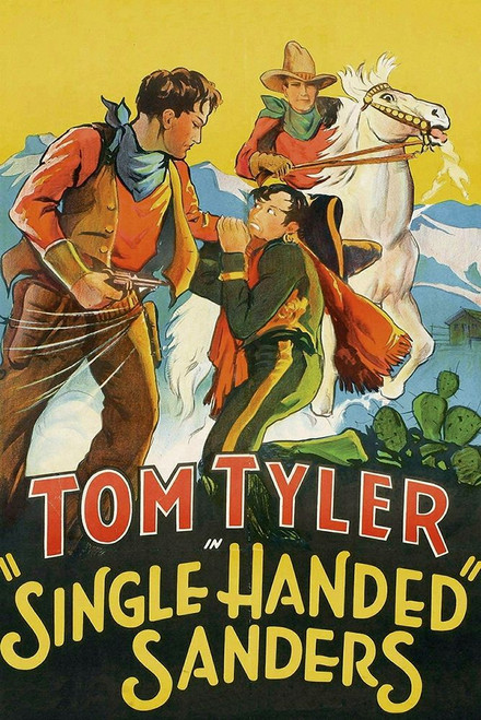 Vintage Westerns: Single Handed Sanders Poster Print by Unknown Unknown