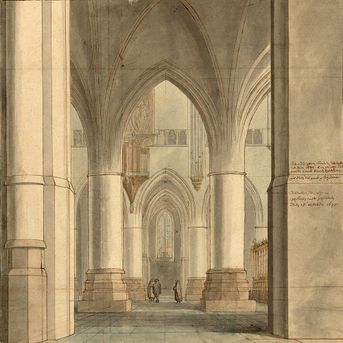 The Choir and North Ambulatory of the Church of Saint Bavo, Haarlem, 1634 Poster Print by Pieter Jansz. Saenredam - Item # VARPDX453955