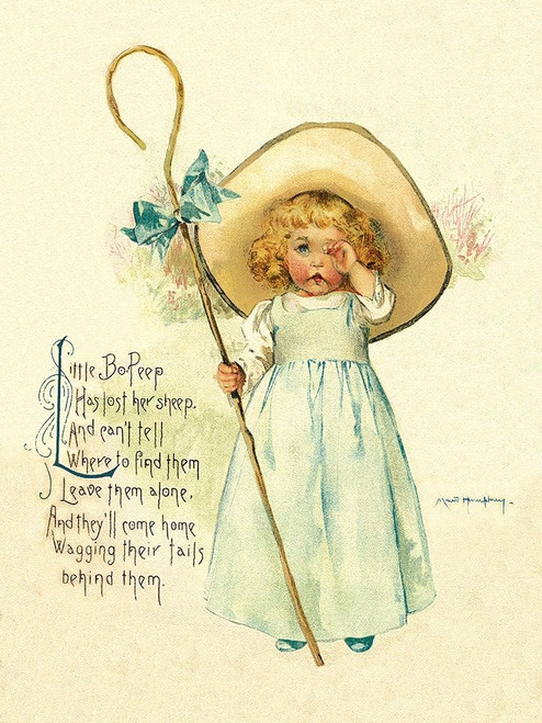 Nursery Rhymes: Little Bo Peep Poster Print by Maud Humphrey - Item # VARPDX454843